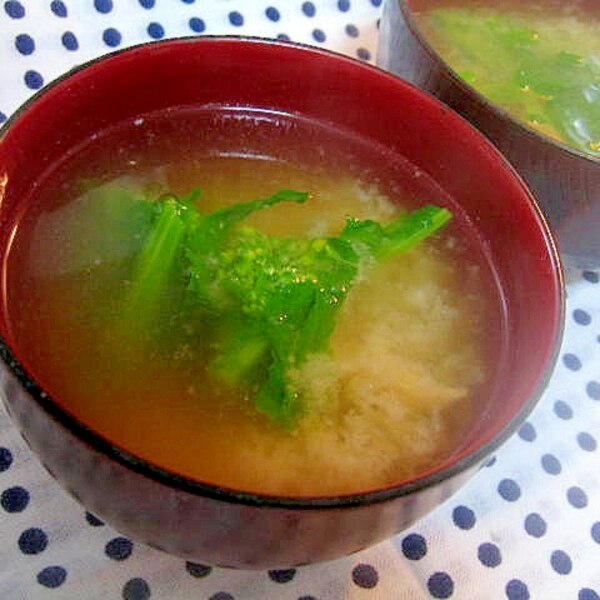 菜の花のお味噌汁 レシピ 作り方 By ミルク白うさぎ 楽天レシピ 菜の花のお味噌汁 レシピ 作り方 By ミルク白うさぎ 楽天レシピ
