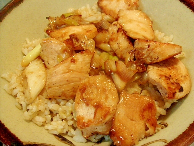 ネギ間丼　塩味