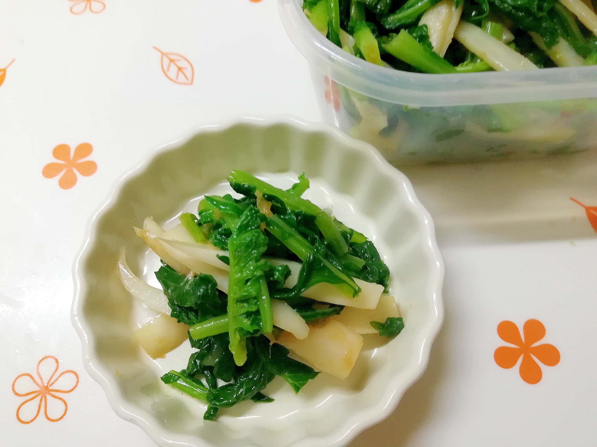 あらっ 柔らかい 大根間引き菜のナムル レシピ 作り方 By さとママ3645 楽天レシピ