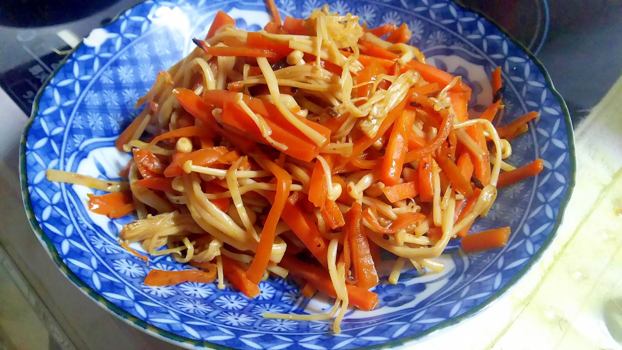 簡単作り置き！人参とえのきの炒め物