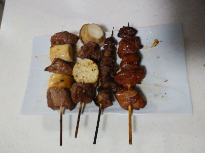 キャンプ飯★牛肉とエリンギの串焼きBBQ