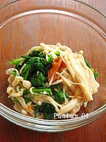 えのき春菊の梅ポン和え