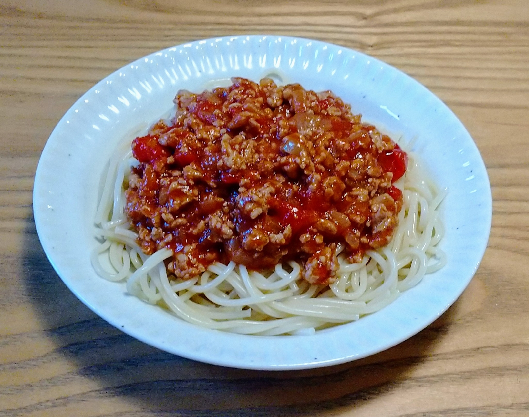 お肉感たっぷり！ミートソースパスタ