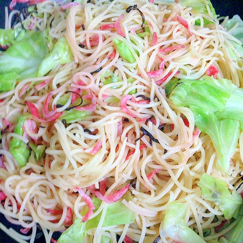 キャベツ&網えびのパスタ★