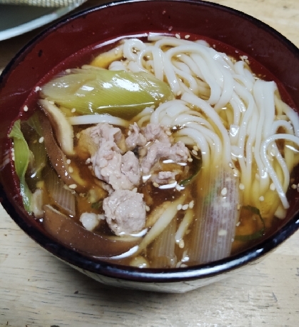 食べ応え抜群♫肉うどん