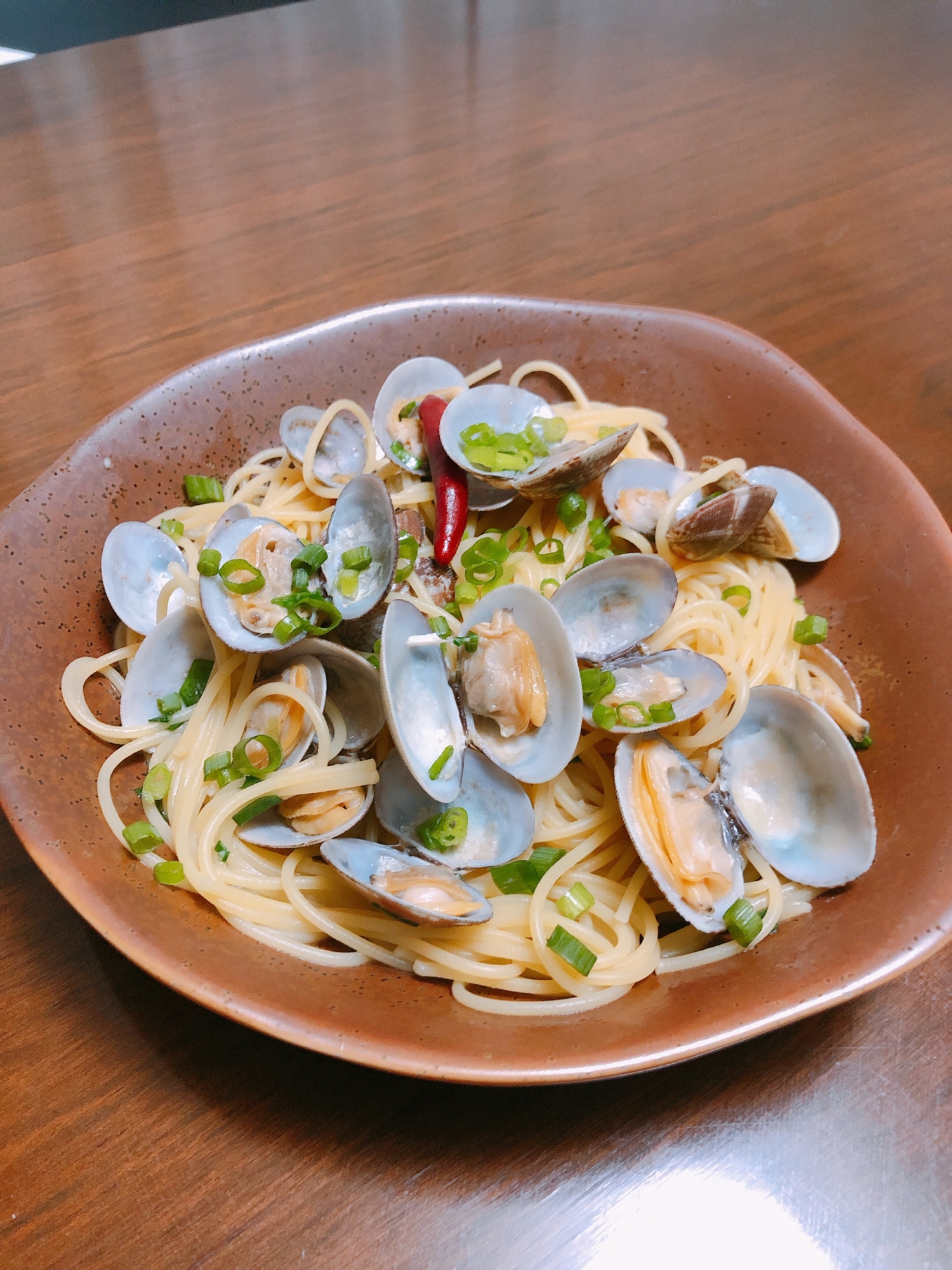 あさりのバター醤油パスタ