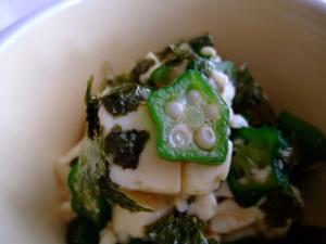 おくらと豆腐のさっぱり★和え物