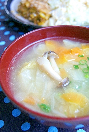 とろとろ野菜の中華スープ