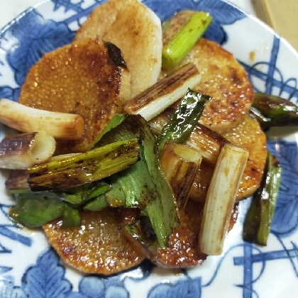 長芋の照り焼き大葉添え