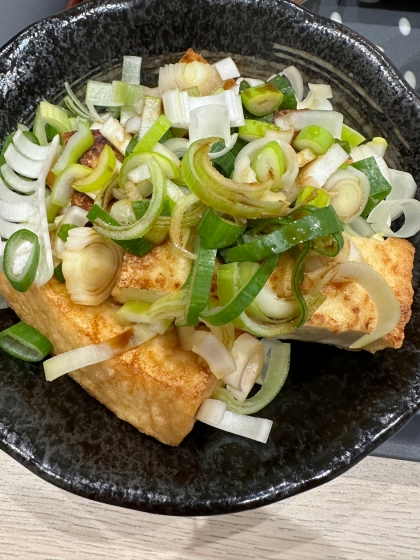 フライパンでもカリッと焼ける☆焼き厚揚げ♪