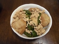 ご飯がすすむ☆挽き肉と里芋の甘味噌炒め