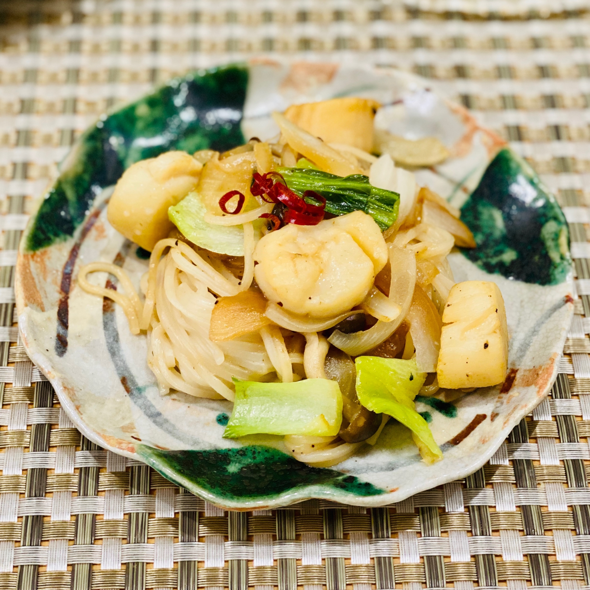 帆立の焼きビーフン