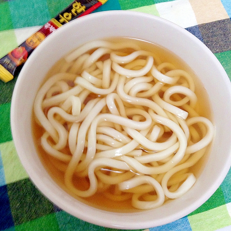 牛肉ダシのうどん♡