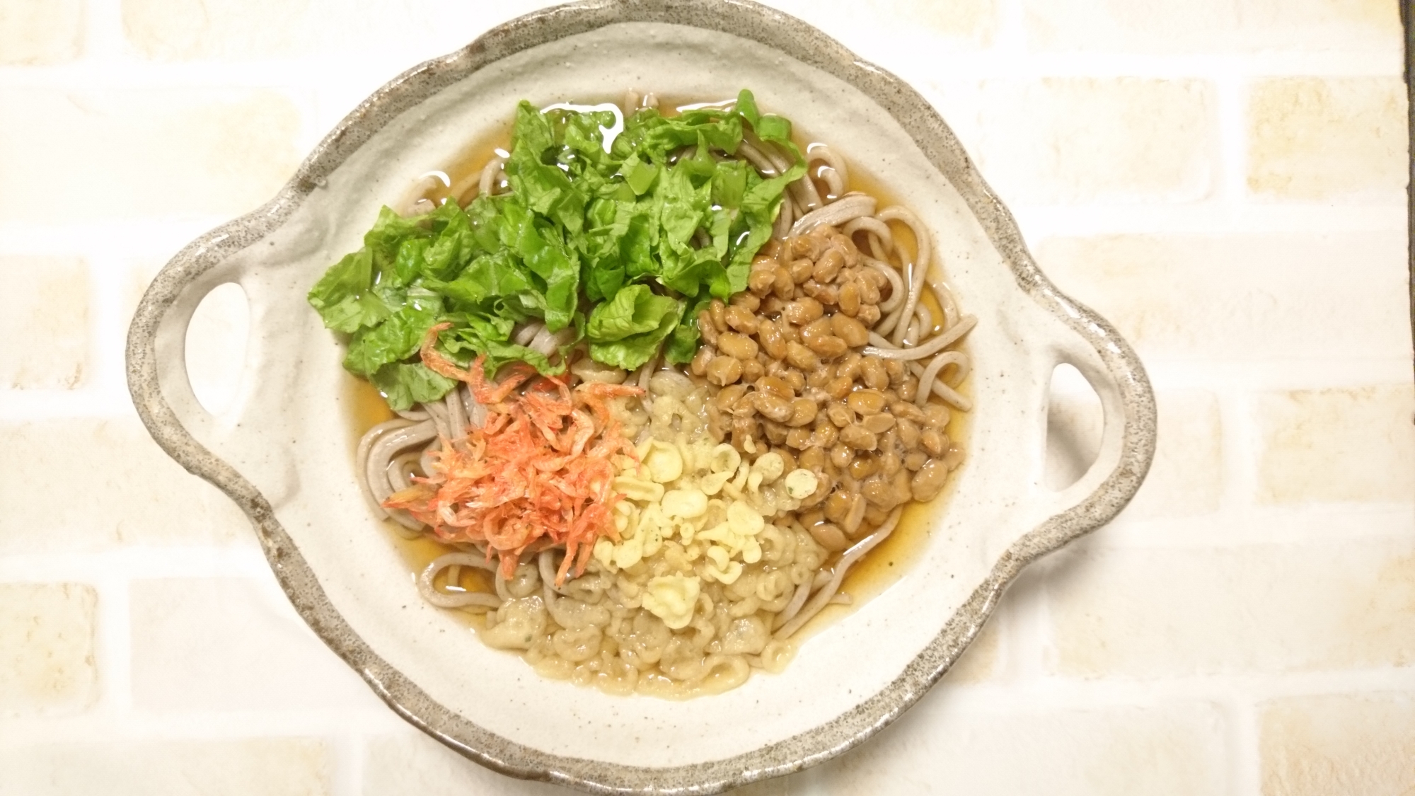 納豆たぬき桜エビそば レシピ 作り方 By ワタシの料理日記 楽天レシピ