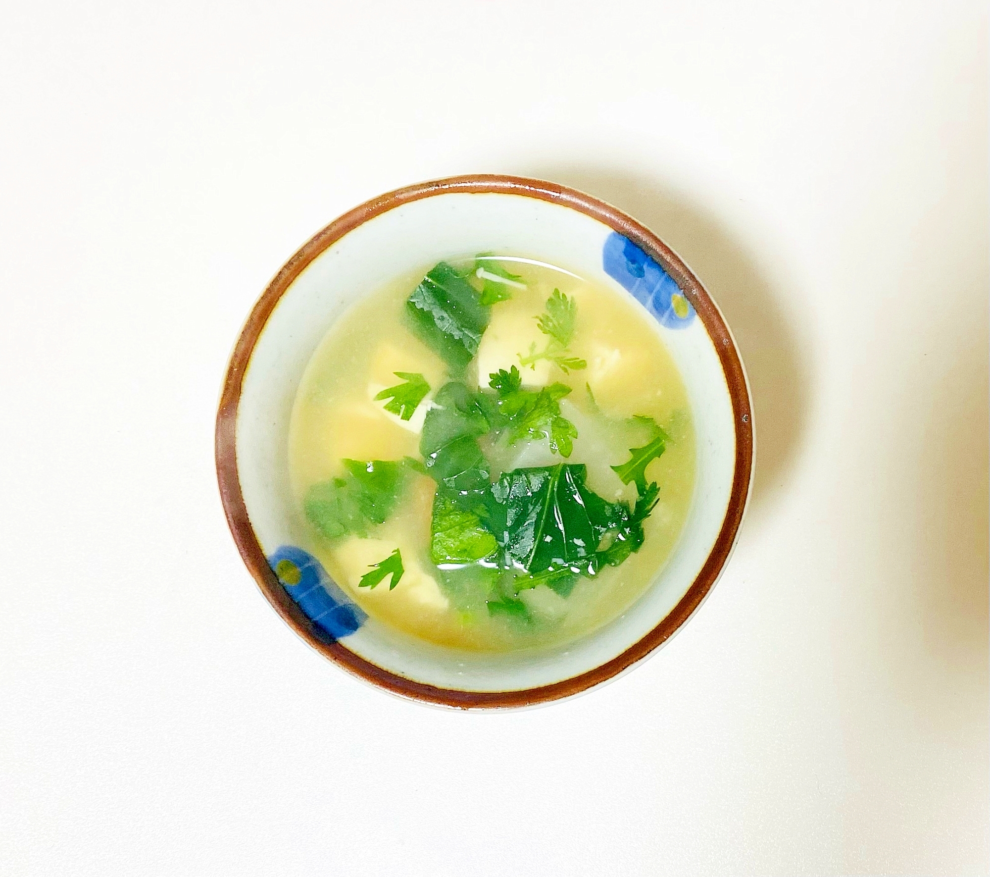 葉野菜の味噌汁