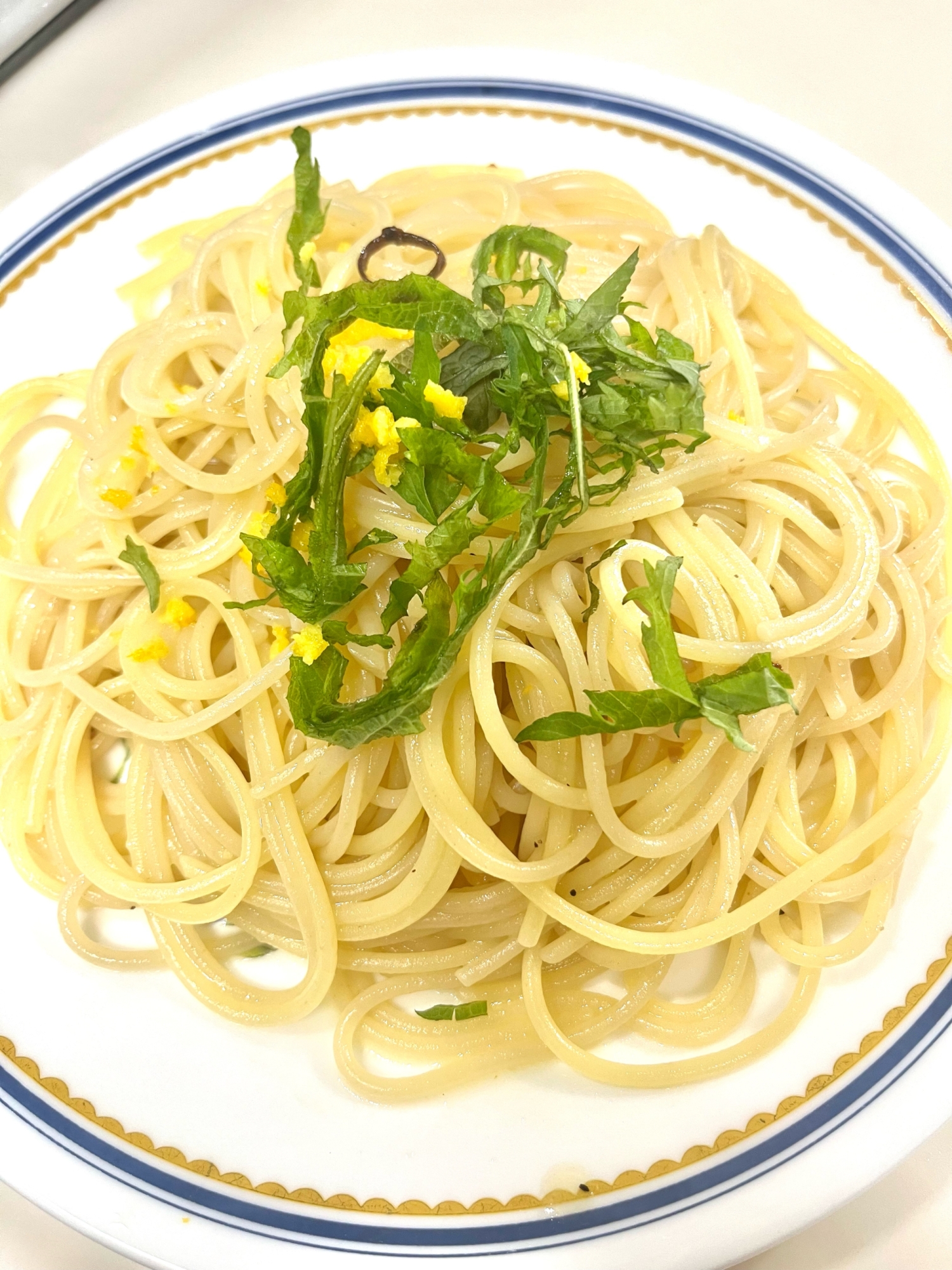 ゆず香る和風ペペロンチーノ