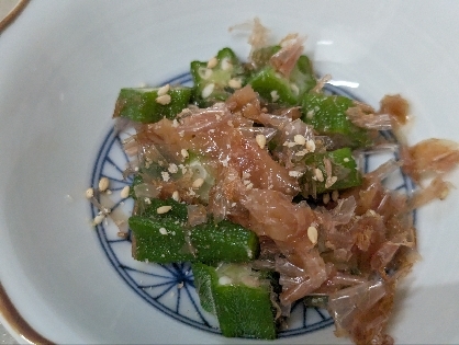 ◎オクラの梅おかか和え