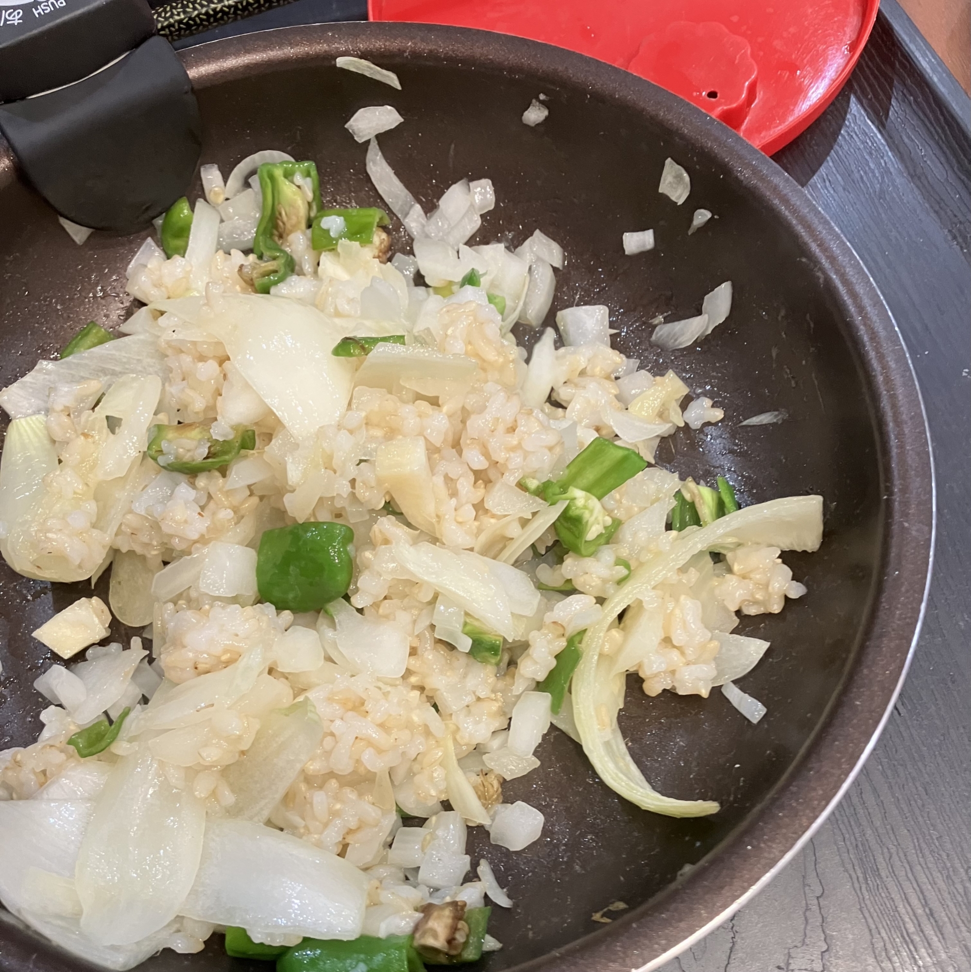 大根入りニンニクチャーハン