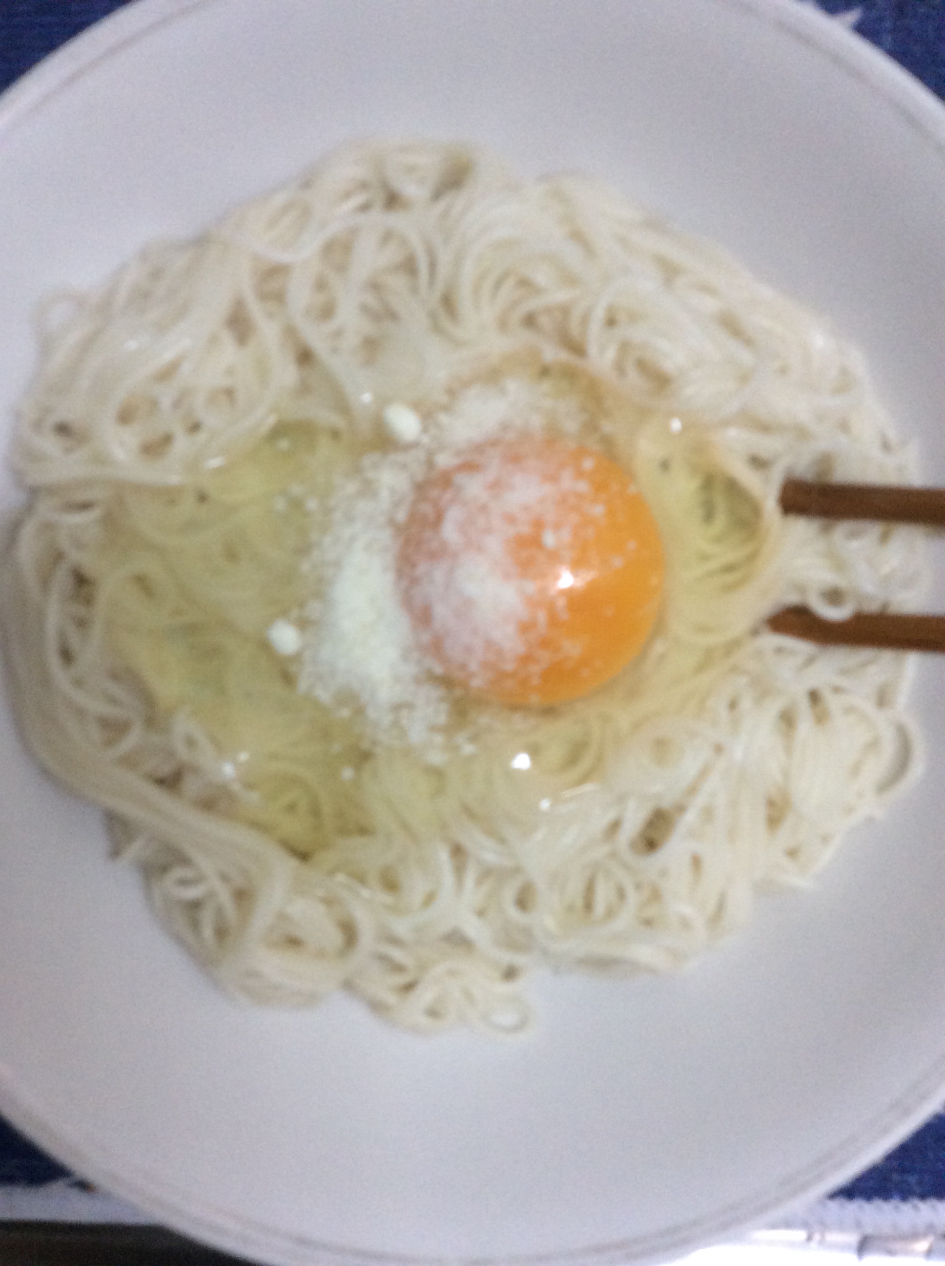 カレーそうめん 生卵絡め レシピ 作り方 By ハトリーナ 楽天レシピ