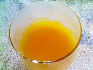 簡単 材料いらずのオレンジジュースゼリー レシピ 作り方 By ｔｏｎａｋ 楽天レシピ