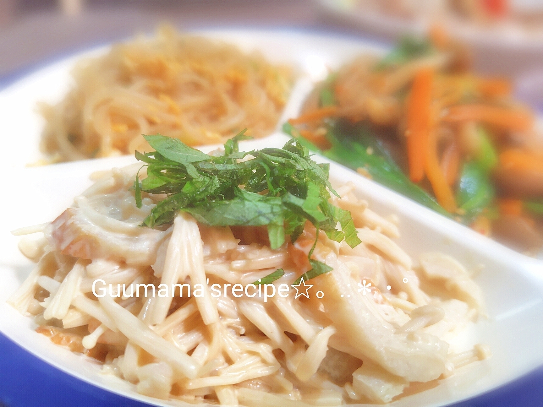 わさび香る♡レンジで♡えのきとちくわのマヨぽん和え