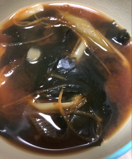 生わかめの味噌汁（液体みそ）