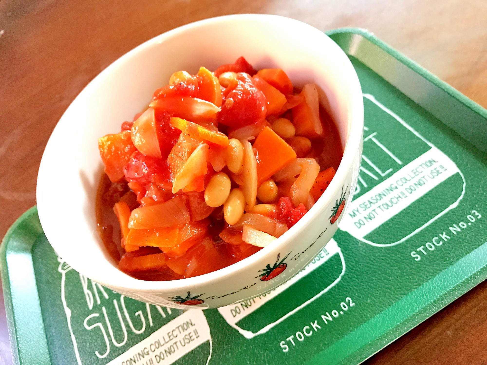 トマトの食べるスープ☆大豆入り