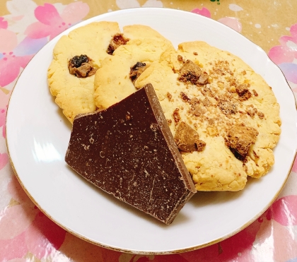 チョコとクルミのクッキー
