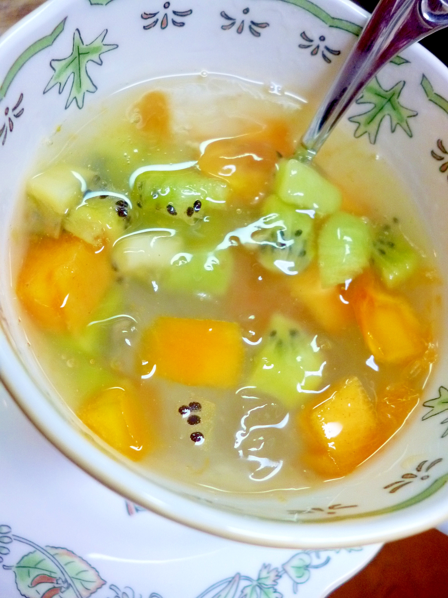 片栗粉で作る あったか いフルーツくず湯 レシピ 作り方 By Iihi009 楽天レシピ