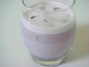 チップスで作る。紫芋ミルク