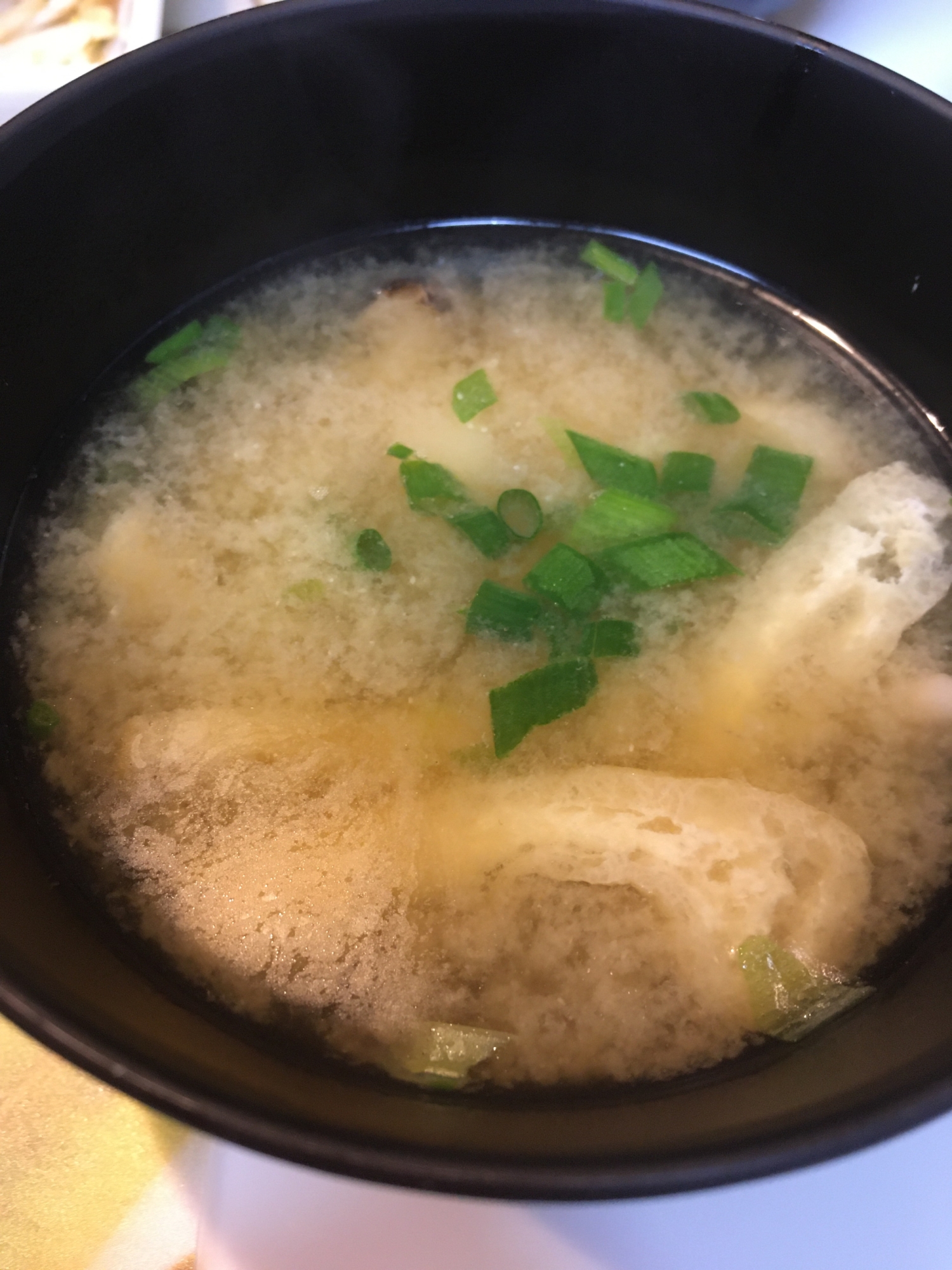 ☆油揚げとえのきのお味噌汁☆