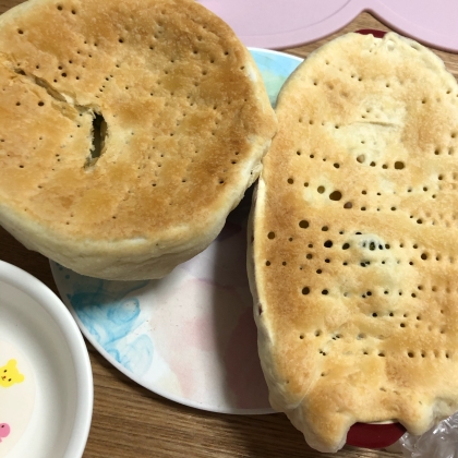 生地をけちりすぎて膨らみませんでした泣　でも美味しくできました！！今度もう一度綺麗に膨らむようにリベンジしたいです！！ごちそうさまでした！