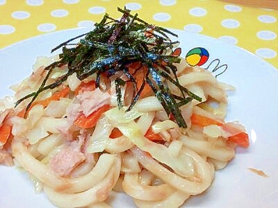 幼児食 ツナ キャベツの焼きうどん レシピ 作り方 By 不二子ちゃん２号 楽天レシピ