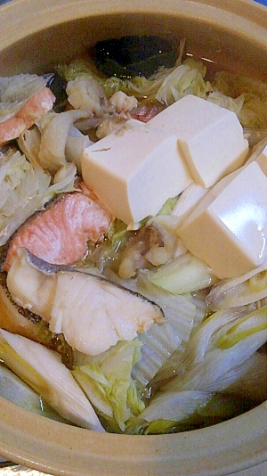 鮭と鱈の白菜鍋