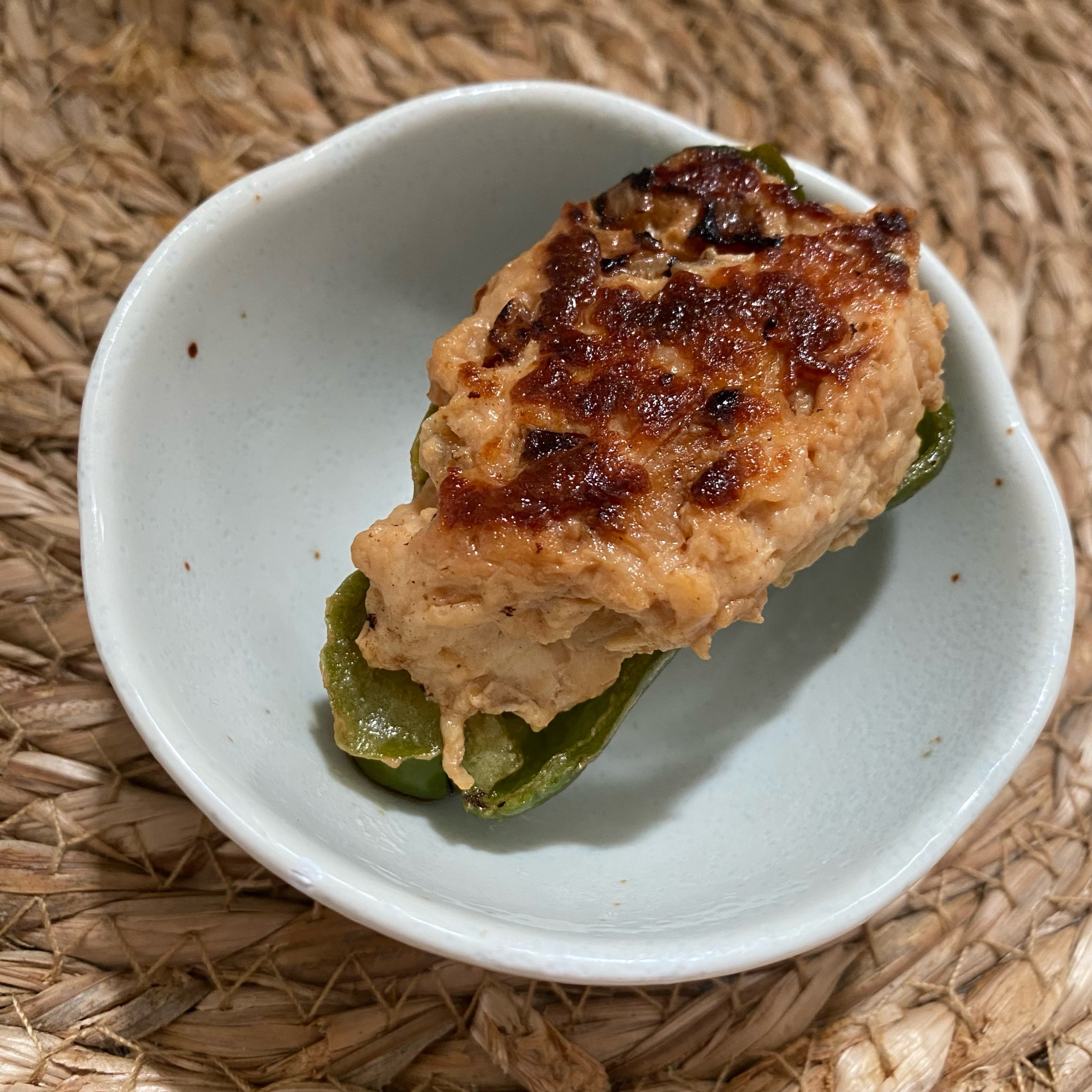 ＊॰¨̮ チーズinピーマンの肉詰め ॰¨̮＊