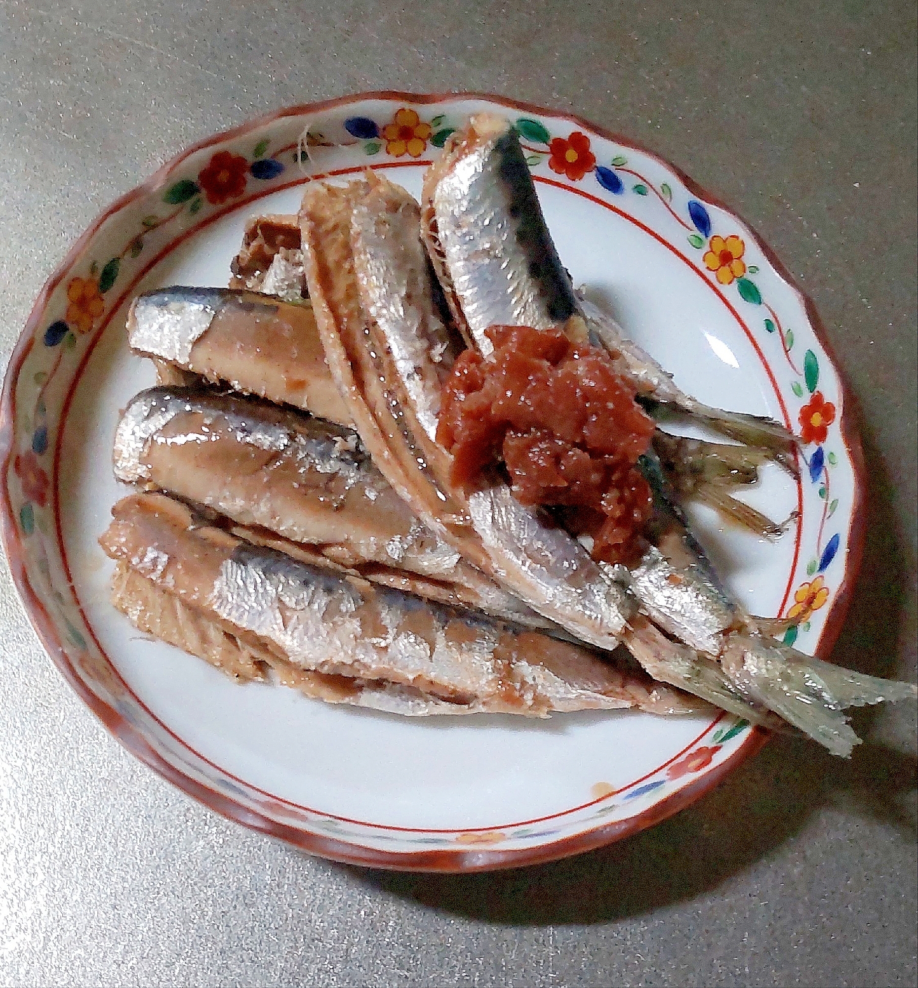 夏にさっぱり　イワシの梅煮