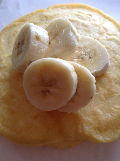 美味しかったので、朝食に♡バナナを添えて食べました！ご馳走様でした！