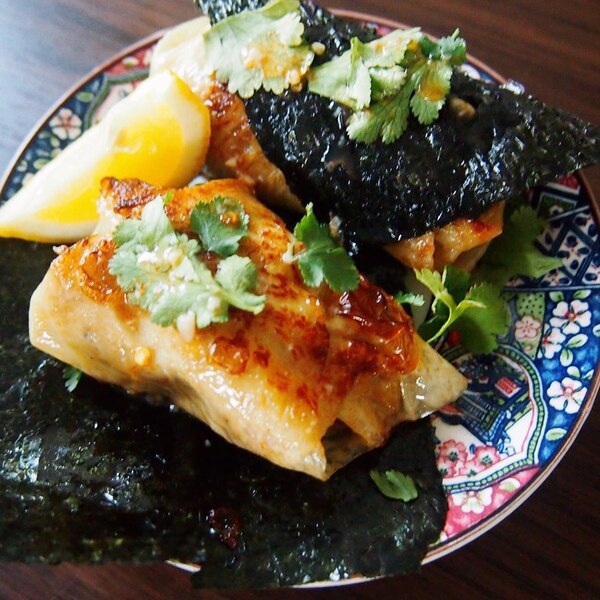 おつまみ お弁当おかずに エスニック湯葉おにぎり レシピ 作り方 By 増村かほ 楽天レシピ おつまみ お弁当おかずに エスニック湯葉おにぎり レシピ 作り方 By 増村かほ 楽天レシピ