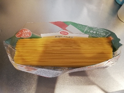 スパゲッティの袋の切り方の裏技