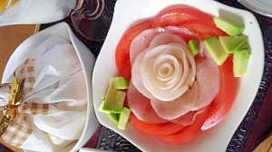 パーティー気分☆大根の薔薇サラダ(UC対応)
