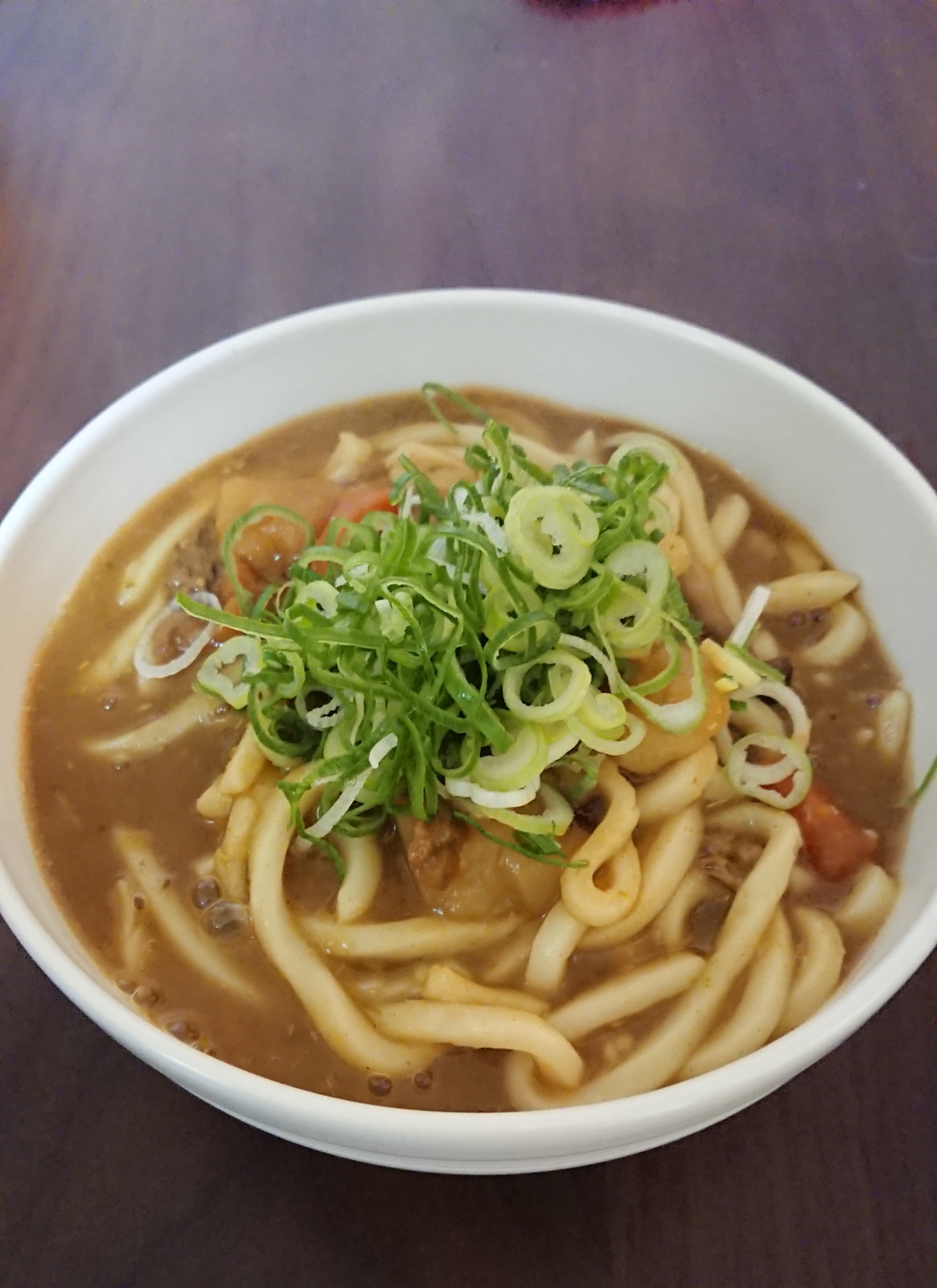 残ったカレーでカレーうどん