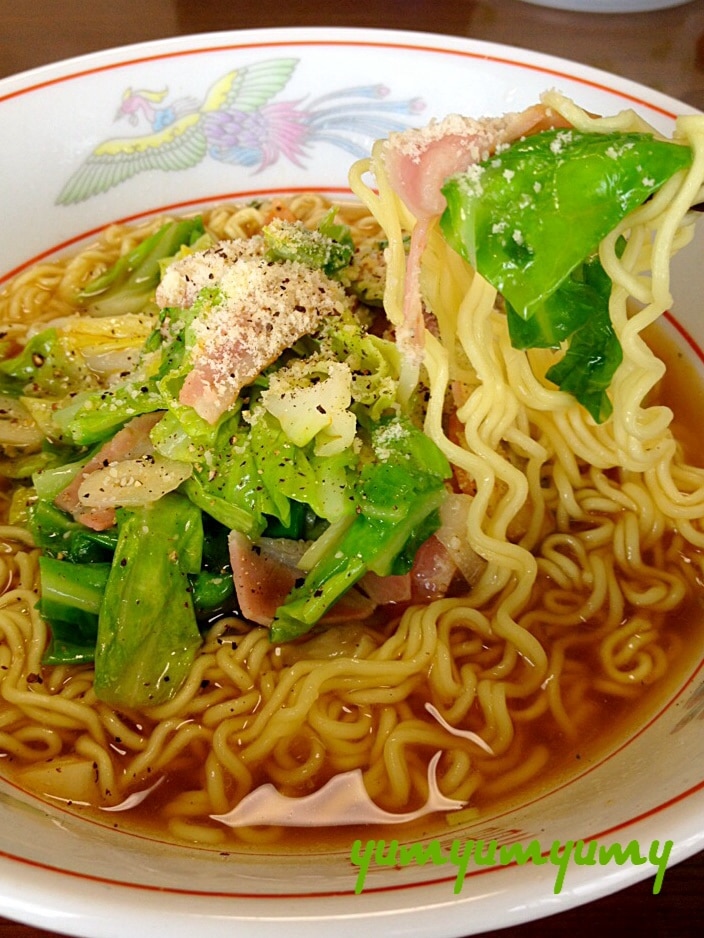 ペペロンチーノ風ラーメンです☆ほんわりイタリアンw