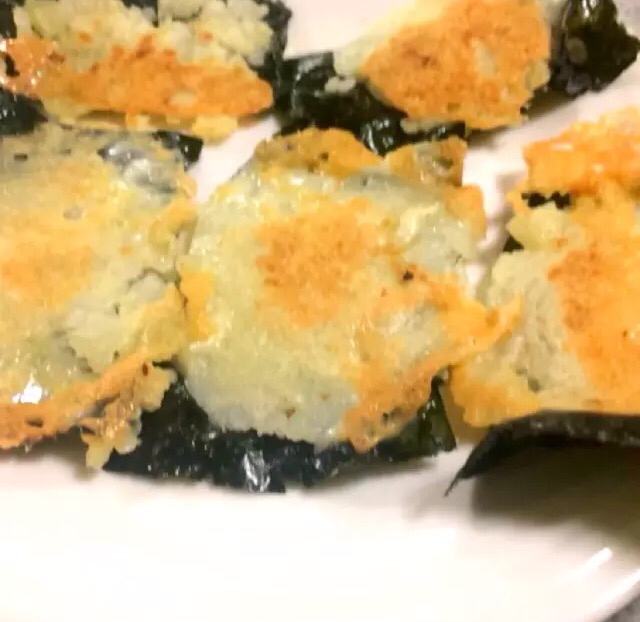 簡単おつまみ 海苔チーズ焼き