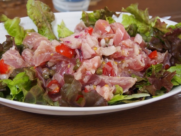 マグロのトマトマリネ～イタリアンな前菜に