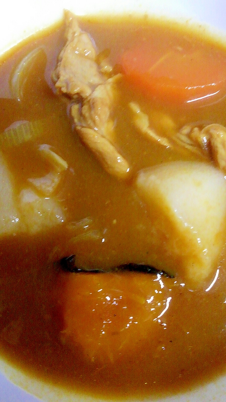 お麩とかぼちゃの健康カレー