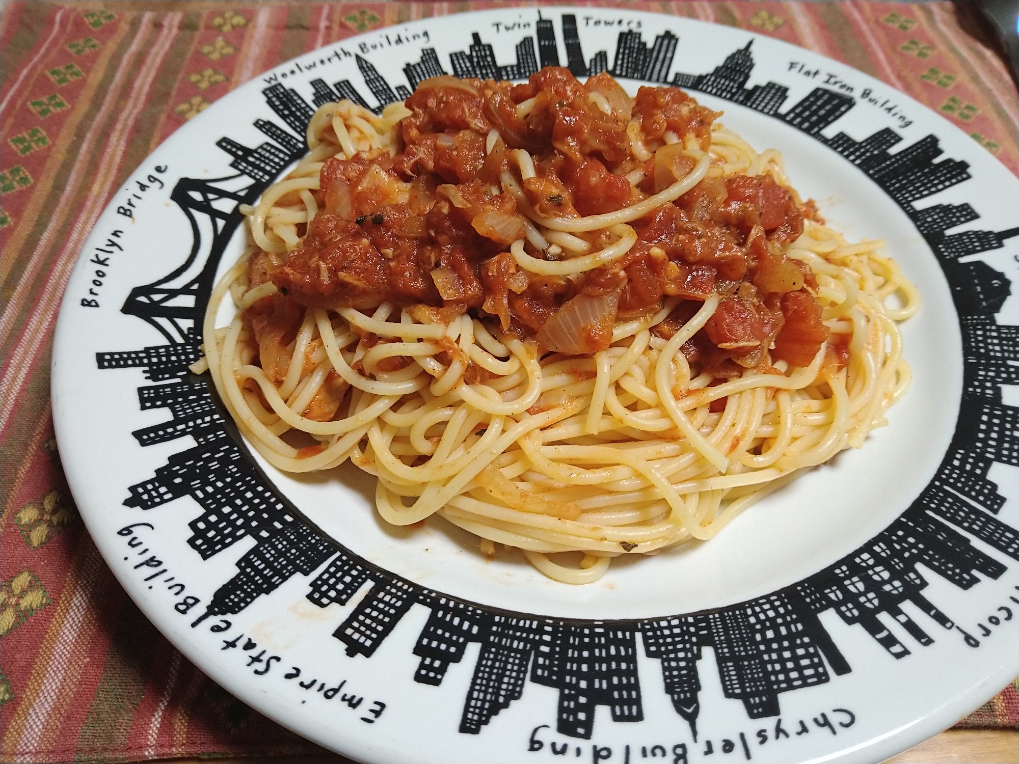 ツナ＆トマトソーススパゲッティ