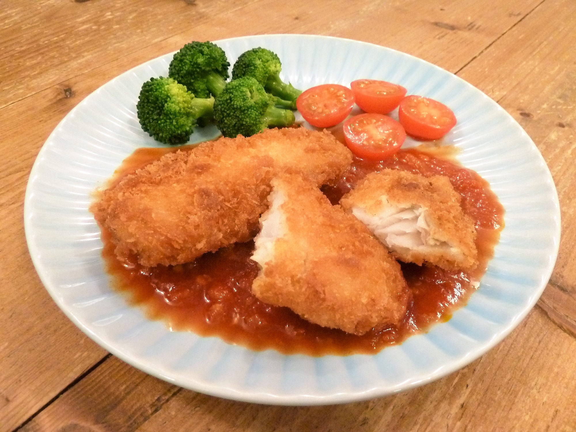 冷凍白身魚フライに 簡単トマトソース レシピ 作り方 By Kouaya2319 楽天レシピ 冷凍白身魚フライに 簡単トマトソース レシピ 作り方 By Kouaya2319 楽天レシピ