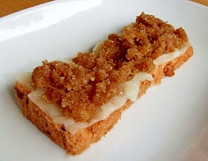 しょうゆで作る「ゆべし風味」トースト