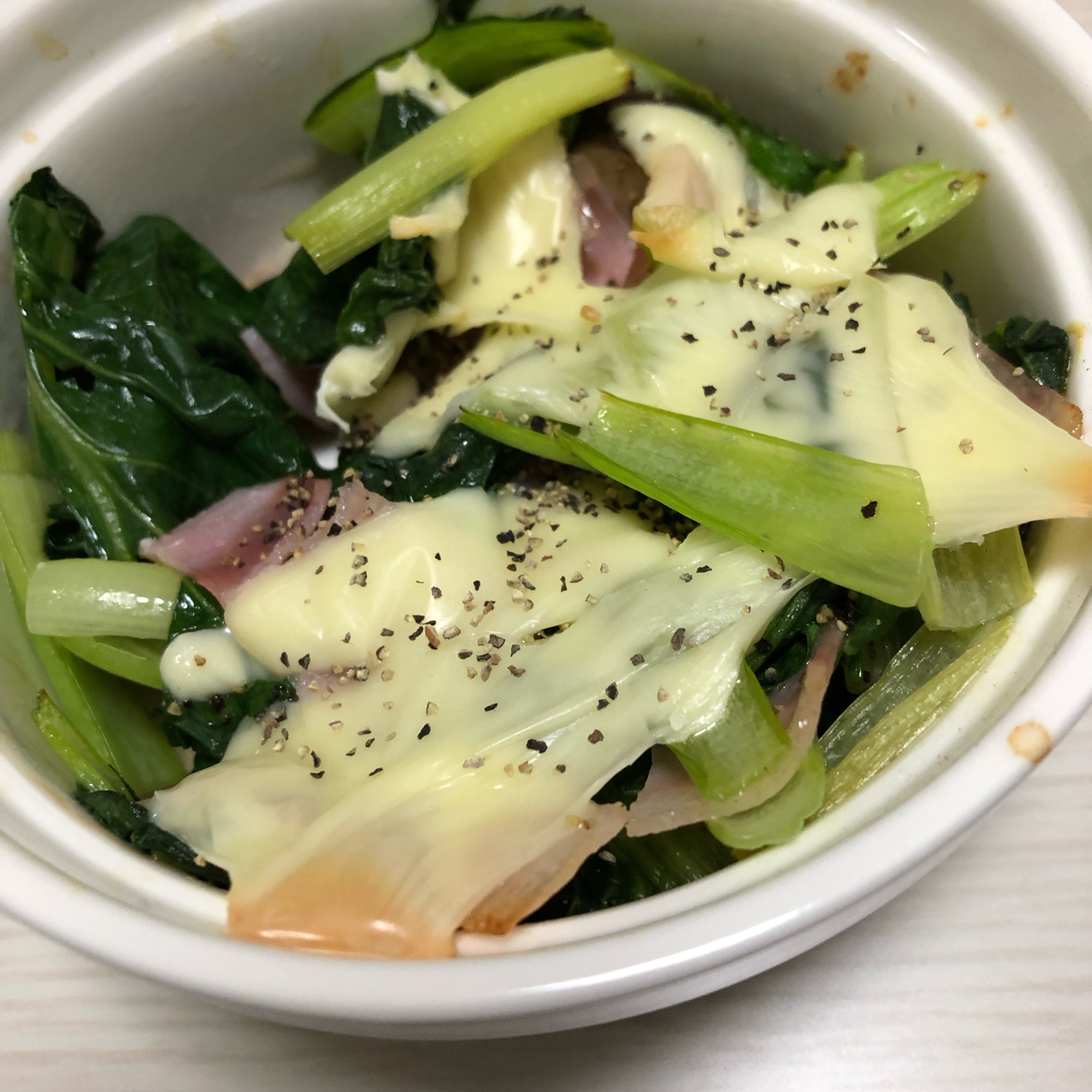 小松菜とナスのグリル