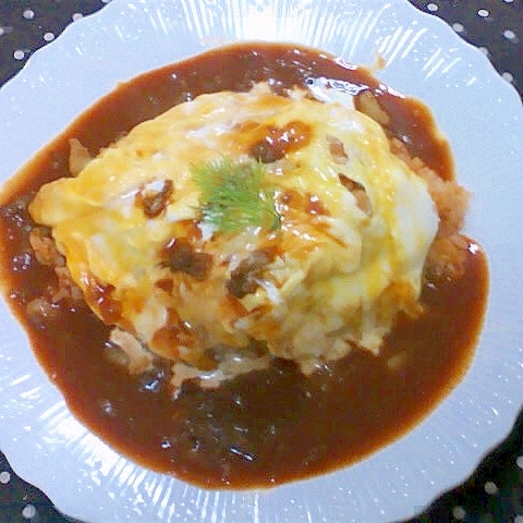 ハヤシライスソースdeオムライス レシピ 作り方 By 気まぐれみけにゃん 楽天レシピ ハヤシライスソースdeオムライス レシピ 作り方 By 気まぐれみけにゃん 楽天レシピ